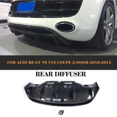 Carbon Fiber Rear Bumper Diffuser for Audi R8 Gt V8 V10 Coupe 2-Door 2010-2015
