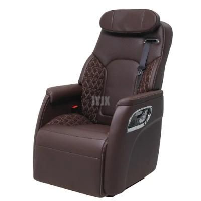 Jyjx064A Luxury Bus Car Leather Seat with Electric Footrest Sprinter