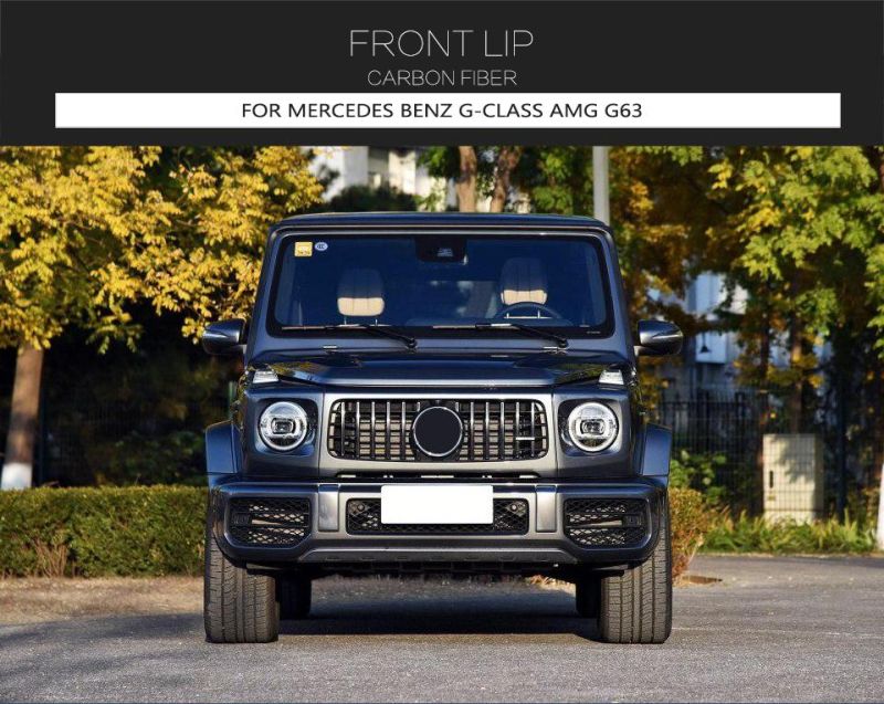 Carbon Fiber Front Bumper Lip for Mercedes Benz G-Class Amg G63 2019