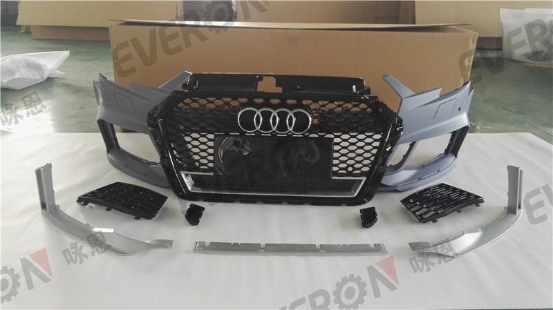 RS3 Looking Front Bumper Assy Body Kit for Audi A3 S3 2017-2019