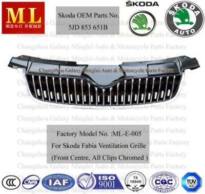 Car Grille for Skoda Fabia From 2007 (5JD853668B)
