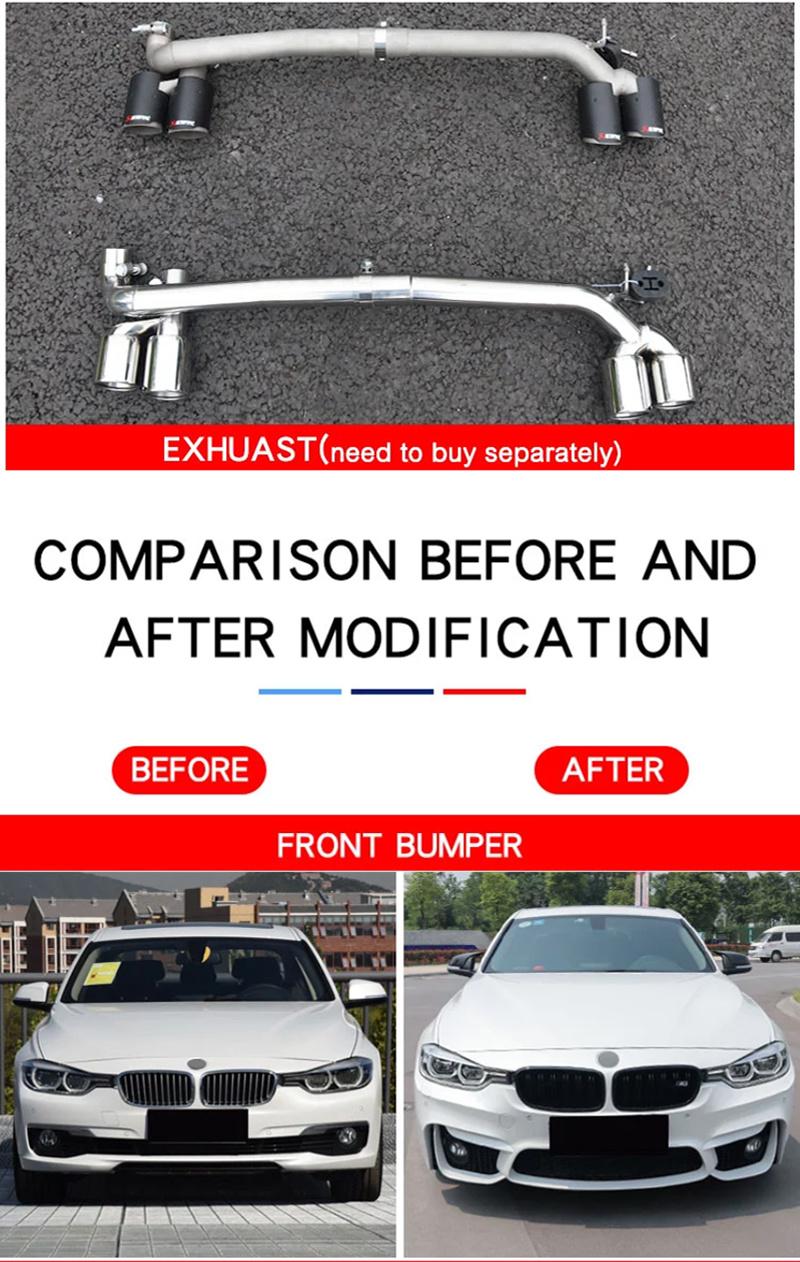 Front Bumper M3 Style Body Kit for BMW 3 Series F30 2013-2019 Accessories Car Side Skirt