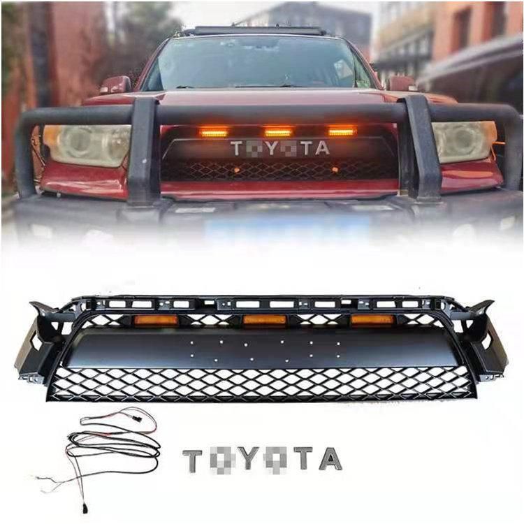 Black Front Grille Fit for Toyota 4runner Grille with LED Light 2010 - 2013