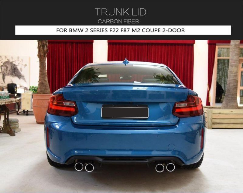 Carbon Fiber Rear Trunk Lid for BMW 2 Series F22 F87 M2 Coupe 2-Door 2014-2018