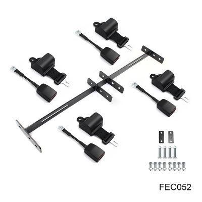 Fec052 Far Europe Golf Cart Retractable Seat Belts Bars Combo for Ezgo Yama Ha Club Car