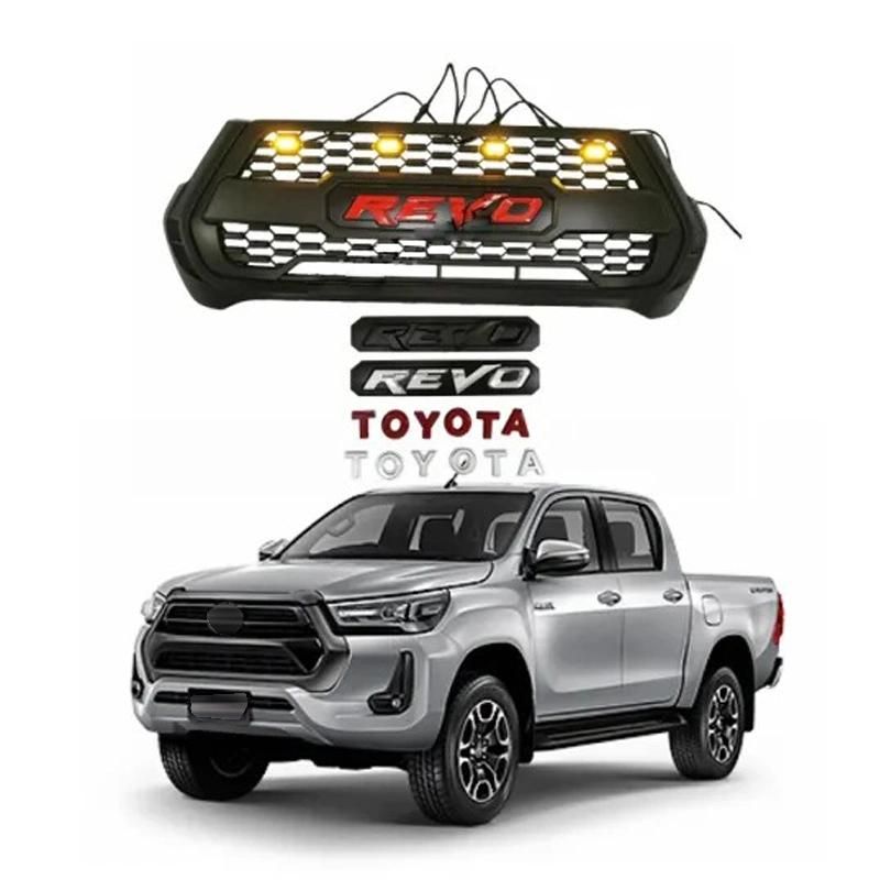 Pickup Auto Parts Custom ABS Plastic Front Car Mesh Grille for Toyota Hilux Revo 2021