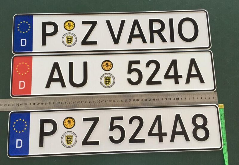 EU Aluminum License Plate (JS00EU)