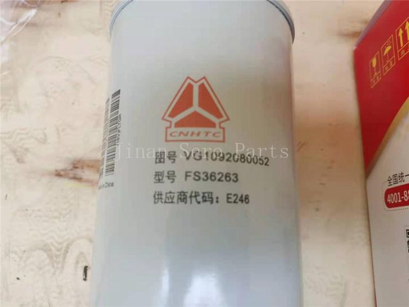 Original Wd615 Engine Parts Fuel Filter Vg1092080052 for Sinotruck HOWO