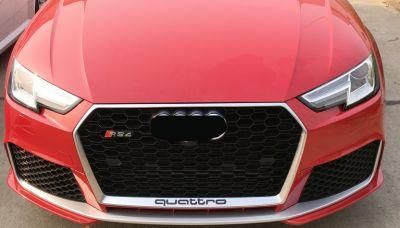 Hole Sale Auto Body Kit Parts Accessories Exterior Body Parts Front Lip Kit Front Bumper with Grille for Audi A4 RS4 2016-2019