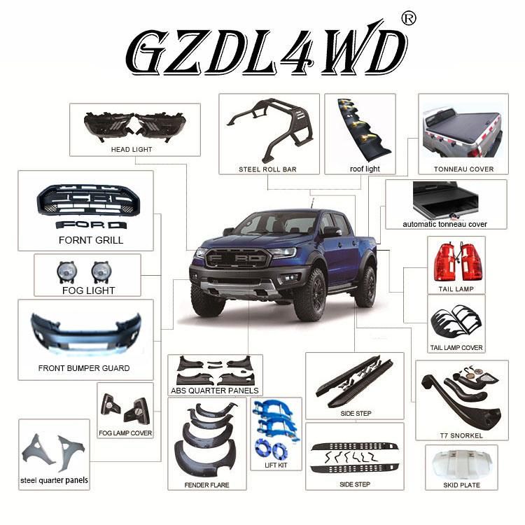 ABS with LED Light Bar Front Grille for Ford F150 15-17