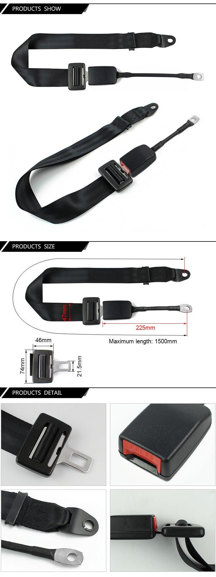 Fea006 Universal Alr Car Seat Belt 2-Point Lap Seat Belt