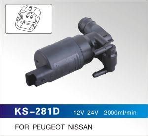 12V 24V 2000ml/Min Windshield Washer Pump for Peugeot Nissan