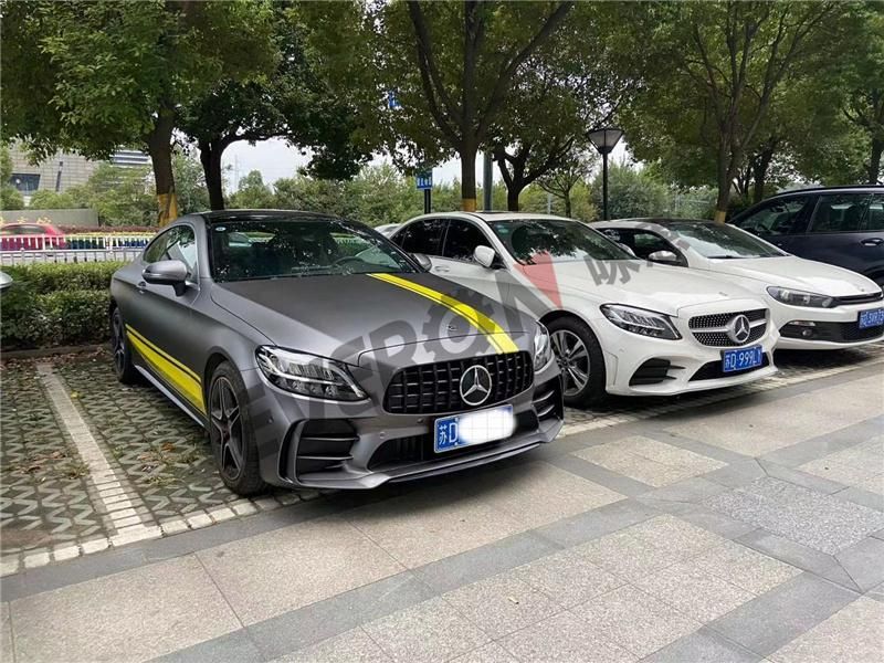 Amg Gtr Style Front Bumper Assy with Grill Body Kits for Mercedes Amg W205 2014-2021
