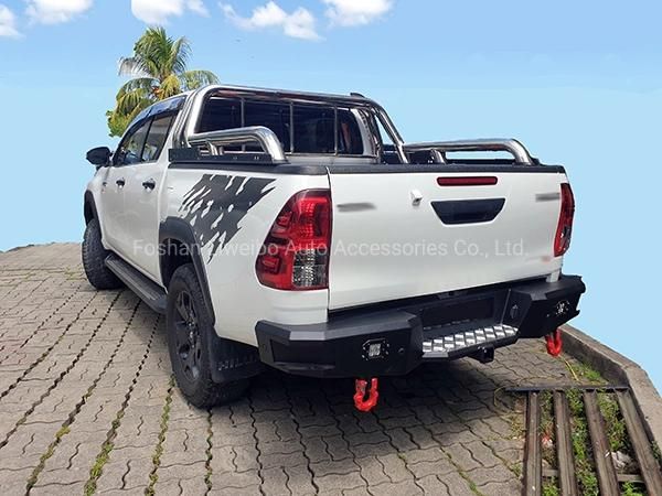 Rear Bumper Car Accessories Black Steel Bullbar for Mitsubishi Triton 2019+