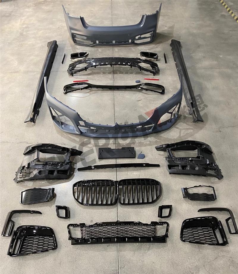 M Sport M760 Style Body Kit Car Bumpers with Grille Side Skirts for BMW 7 Series G11 G12 2019-2022