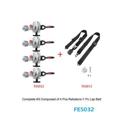 Fes032 Wheelchair Seatbelt Complete Kit Wheelchair Tie Down System Wheelchair Restraint System for The Disabled Used on Car Bus