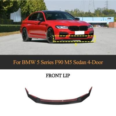 Dry Carbon Fiber Front Bumper Lip for BMW 5 Series F90 M5 Sedan 4-Door 2021