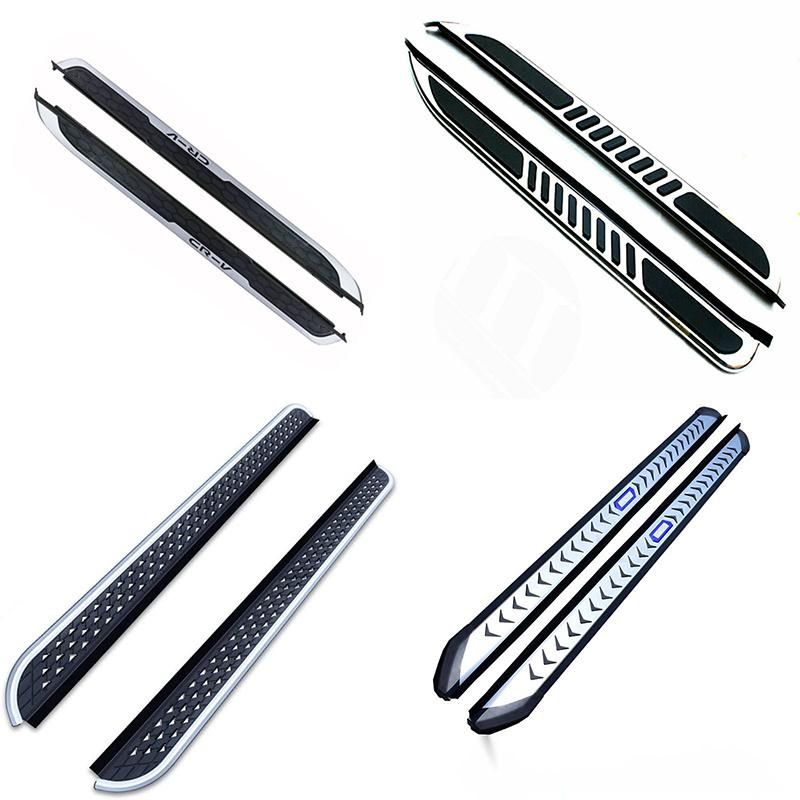 6" Stainless Steel Nerf Step Bar Running Boards Fit for 15-22 F150 Crew Cab, Silver&Black