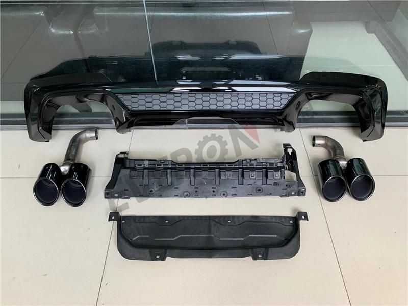Gloss Black X3m Rear Diffuser with Tail Pipes for BMW X3 G01 2018-2020