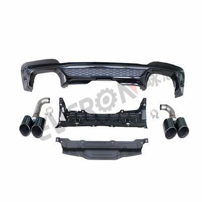 Gloss Black X3m Rear Diffuser with Tail Pipes for BMW X3 G01 2018-2020
