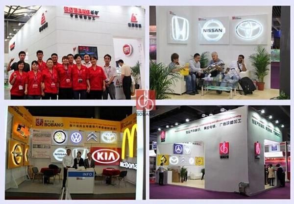 Outdoor Advertisng Plastic Chrome Car Logo LED Sign