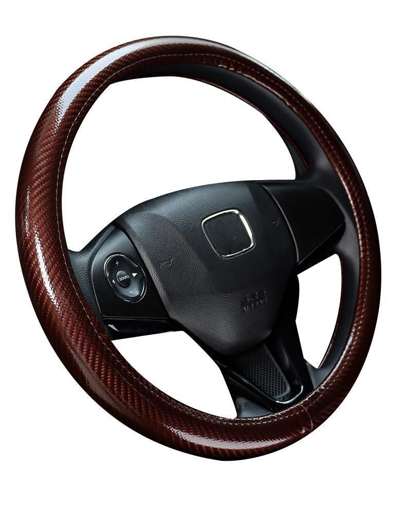 Car Steering Wheel Cover Carbon Fibre Fit Cars, SUVs, Trucks