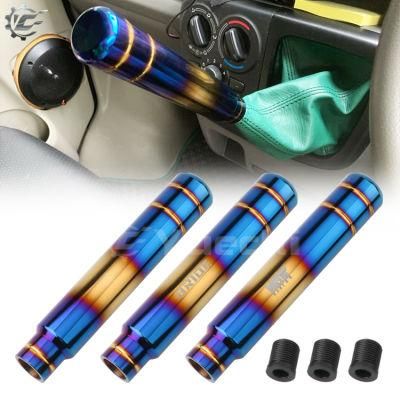 Jdm Accessories Burnt Blue Gold Aluminum Alloy Titanium Auto Parts Shift Knob