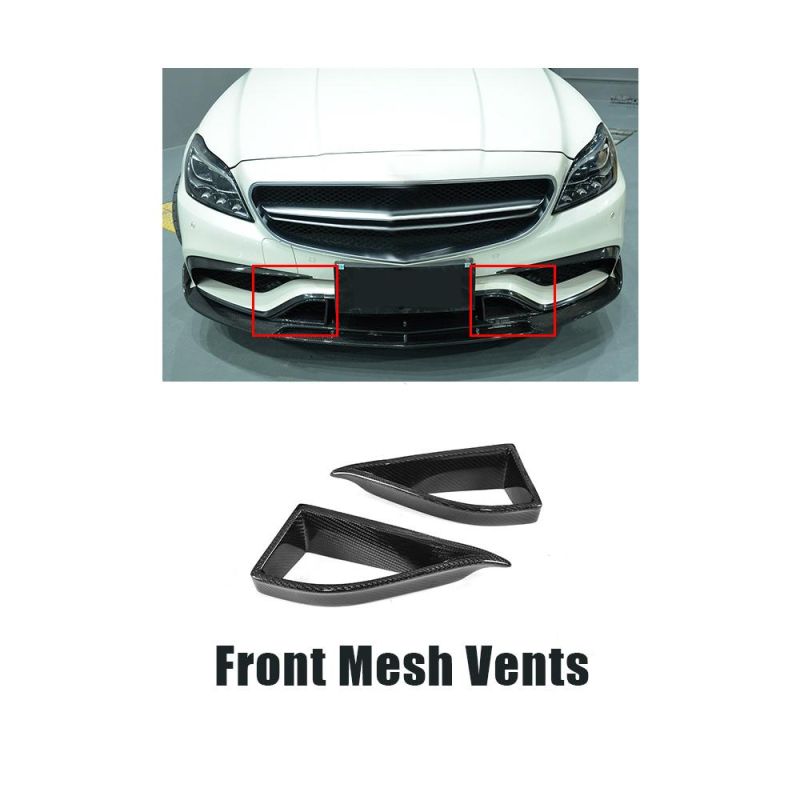 Car Front Bumper Lip Carbon Fiber for Mercedes Ben Z W218 Cls63 Amg 15-17