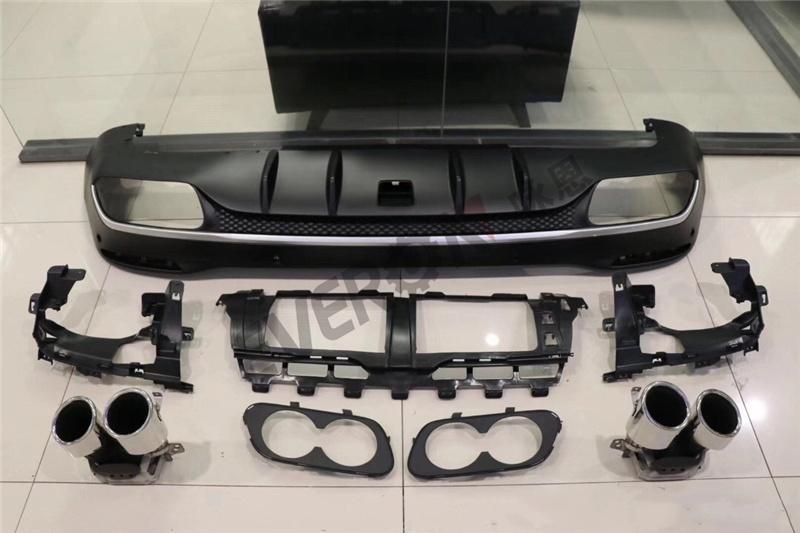 Rear Bumper Diffuser with Exhaust Tip for Mercedes W167 Amg Gle53 2020