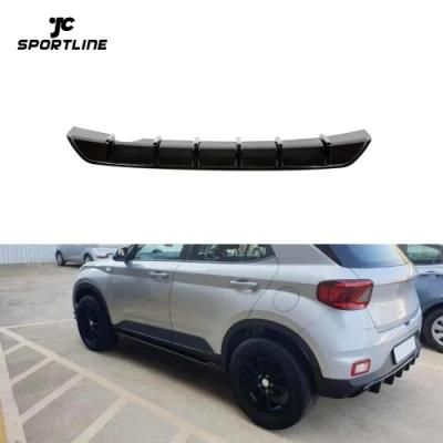 FRP Rear Bumper Diffuser Lip Glossy Black for Hyundai Venue