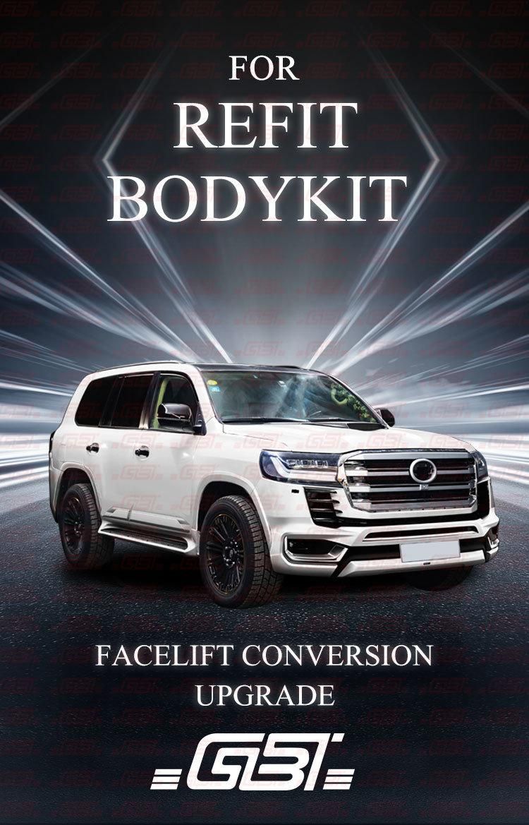 2022 Gbt Hot Selling Exclusive Upgrade Body Kit Facelift for Toyota Land Cruiser Parts LC200 Headlight Car Back Door Bumpers