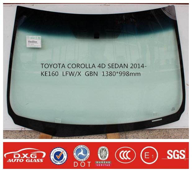 Auto Glass for Toyota Corolla Ke160 4D Sedan 2014-