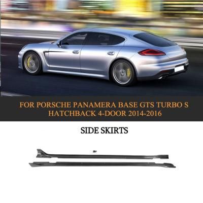 Carbon Fiber Side Skirts for Porsche Panamera Base Gts Turbo S Hatchback 4-Door 14-16