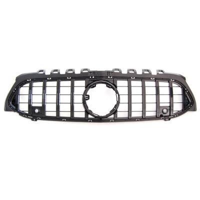 Car Grille Black Auto Front Bumper Mesh Grille Gtr Style Fit for Mercedes Benz a-Class W177 18-on Front Grille