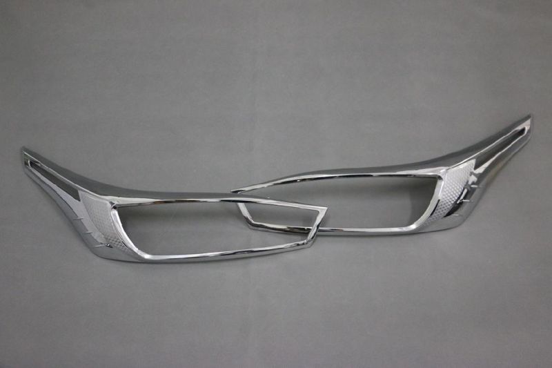 Car Accessories Chrome Head Lamp Cover for Toyota Yaris 2014