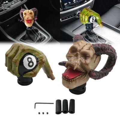 Jdm Universal Car Shifter Lever Knob Wicked Carved Skull