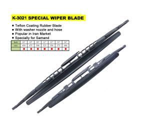 Front Wiper Blades with Washer Nozzle and Water Hose for Samand Cars