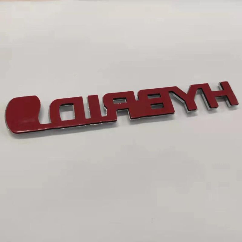ABS Plastic Custom Logo Car Accessories Auto Letter Badge Emblem