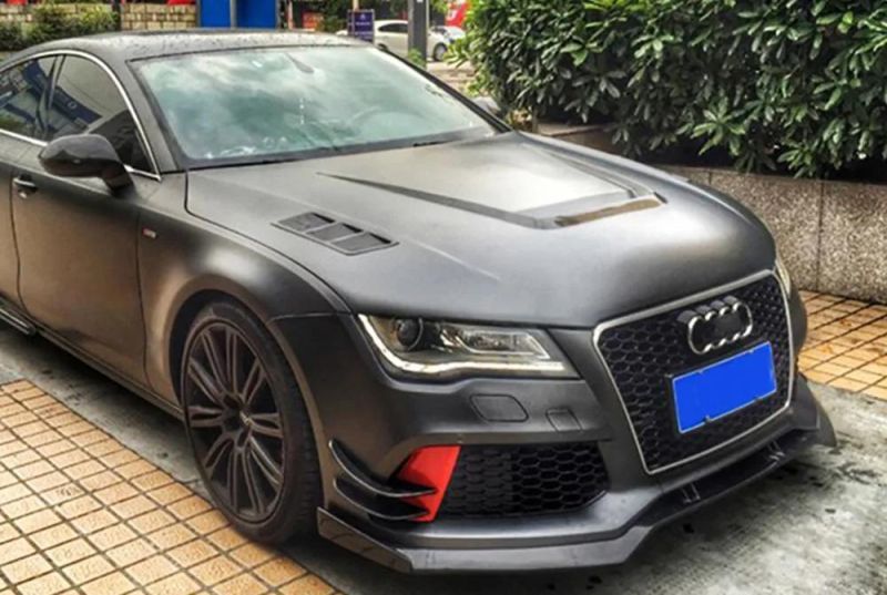 2016-2018 Audi A7 Front Spoiler RS7 Carbon Fiber Front Bumper Front Lip