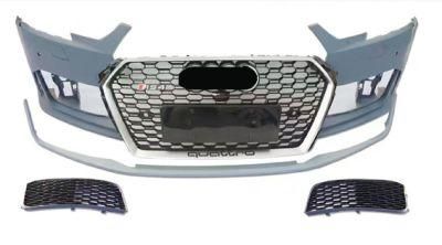 Wholesale Body Kit Lip Carbon Auto Car Front Assembly Bumper Side Skirts Spoiler for Audi A4 RS4 2016-2019
