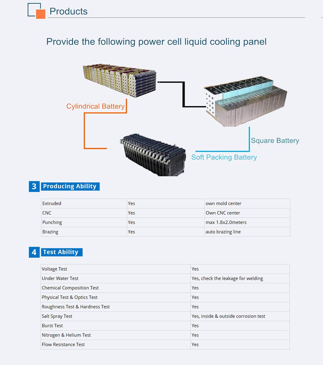 Aluminium Liquid Cooling Tube for New Energy Car Battery Cooling