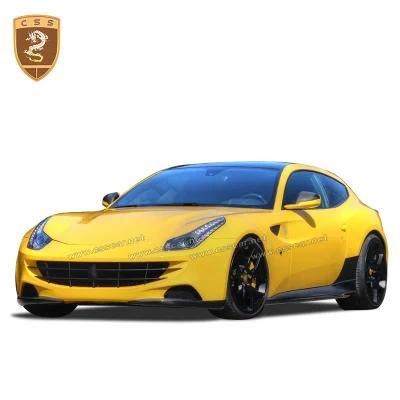 Novit-Rosso Style Carbon Fiber Front Lip Rear Spoiler Side Skirts Body Kit for Ferrari FF