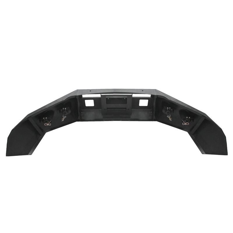 with LED Light Custom Logo 4X4 Black Steel Front Bumper Bull Bar for Toyota Hilux Vigo 2012 2013 2014 2015