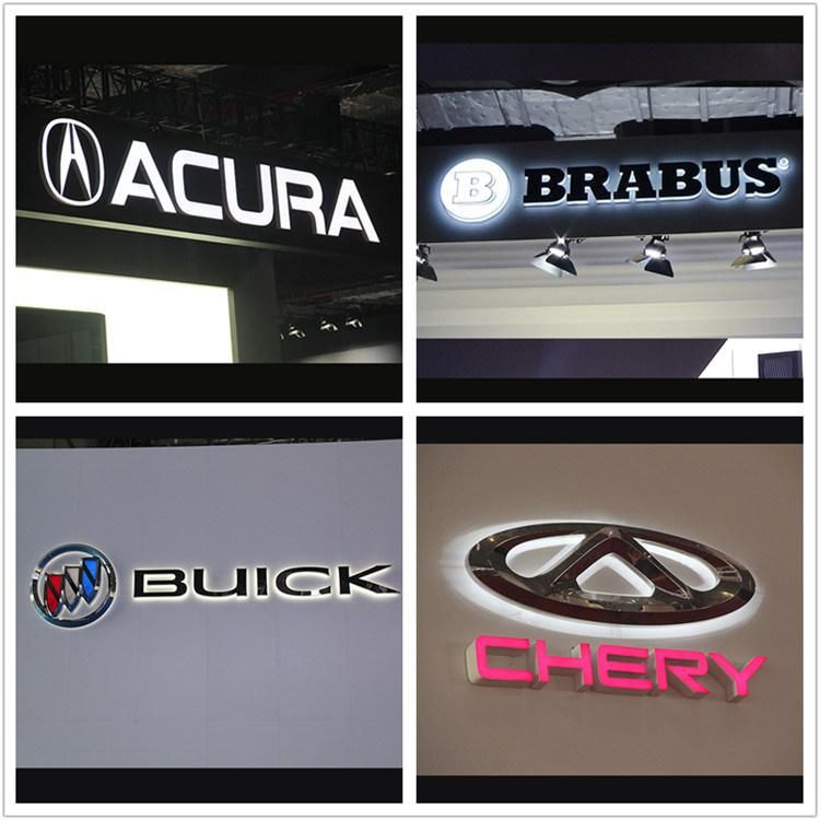 Customized Outdoor Plastic Chrome Auto Logo Signs