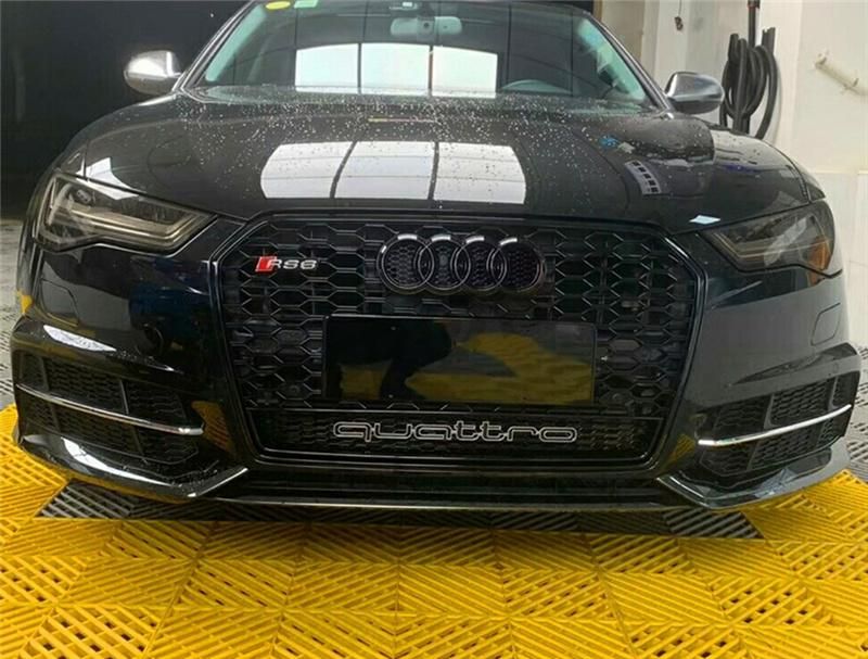 RS6 Style Front Bumper Grille for Audi A6 2016-2018