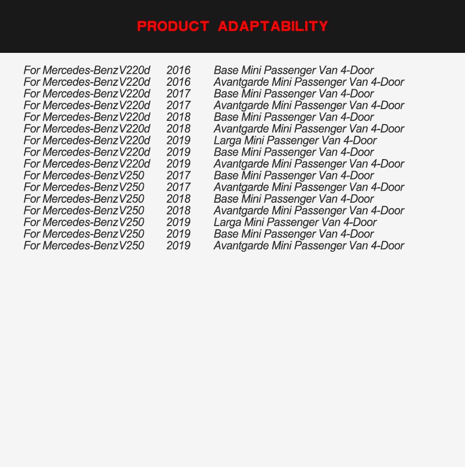 Dry Carbon Fiber Car Rear Bumper Diffuser for Mercedes-Benz V Class W447 V250 V220d 2015 - 2019 Rear Diffuser Bumper Body Kits