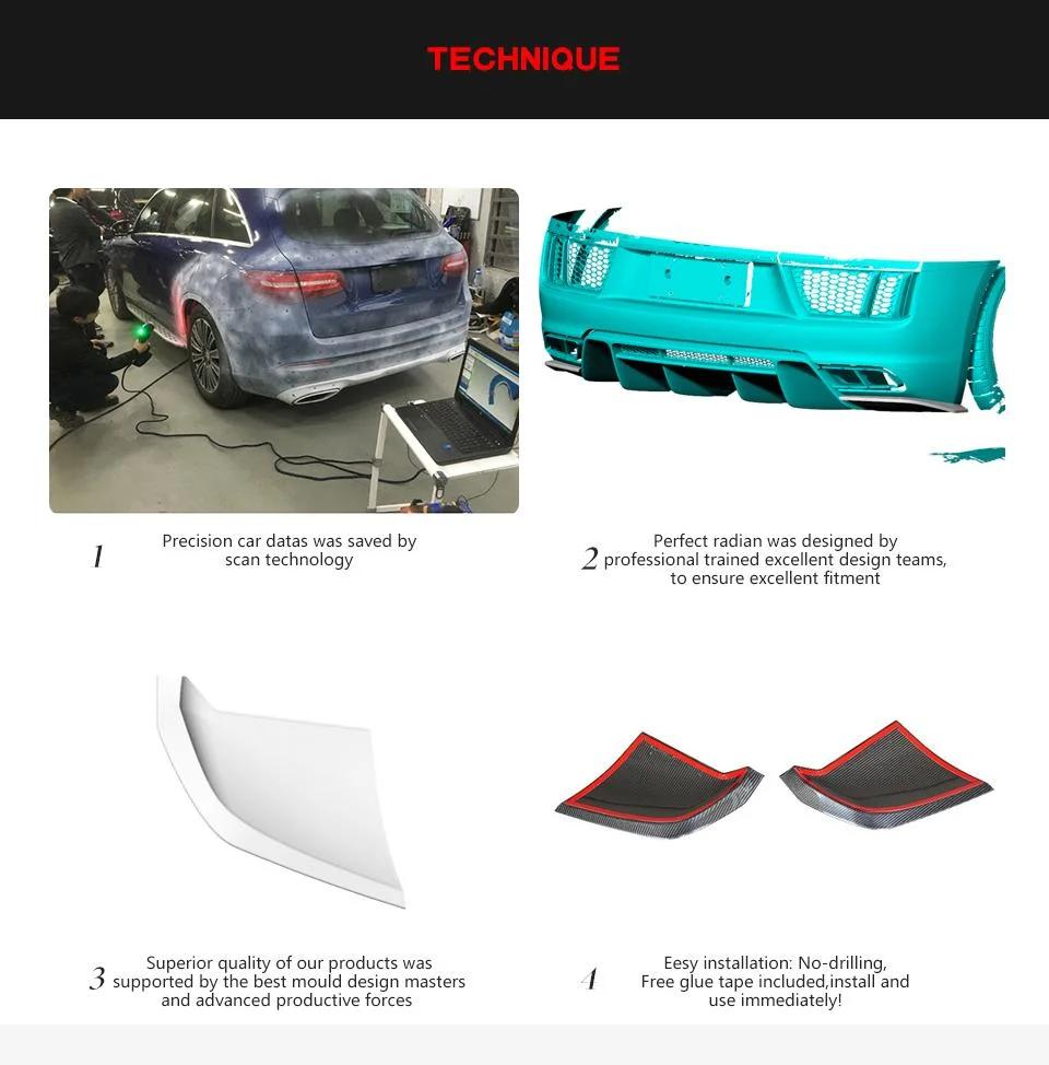 Carbon Fiber Rear Bumper Splitter for Audi R8 2-Door 2016-2018