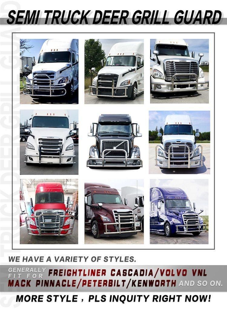 2021 Classic Heavy Duty America Truck 304 S/S Truck Deer Guard for Freightliner Cascadia 2015-2018