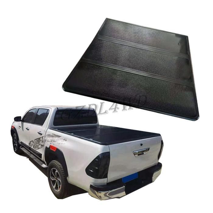 Aluminum Alloy Materil Three Fold Hard Tonneau Cover for Hilux 2015-2021