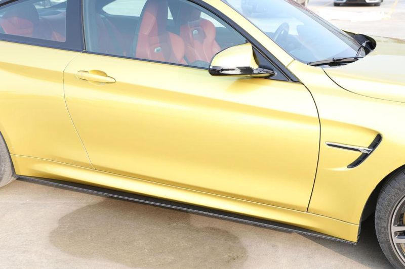 Carbon Fiber F80 F82 Side Skirts for BMW 4 Series M3 M4 14-19